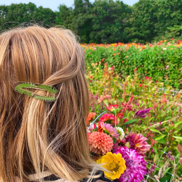 Pressed Flower Hair Clip