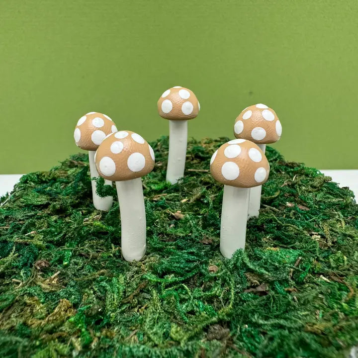 Fairy Garden Mushroom Ball-style Plant Pick