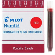 Pilot Namiki IC50 Fountain Pen Ink Cartridge  Red  6 Cartridges per Pack (69002)