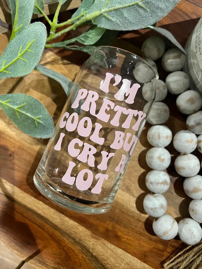Boho Sips Glass Cups 16 oz