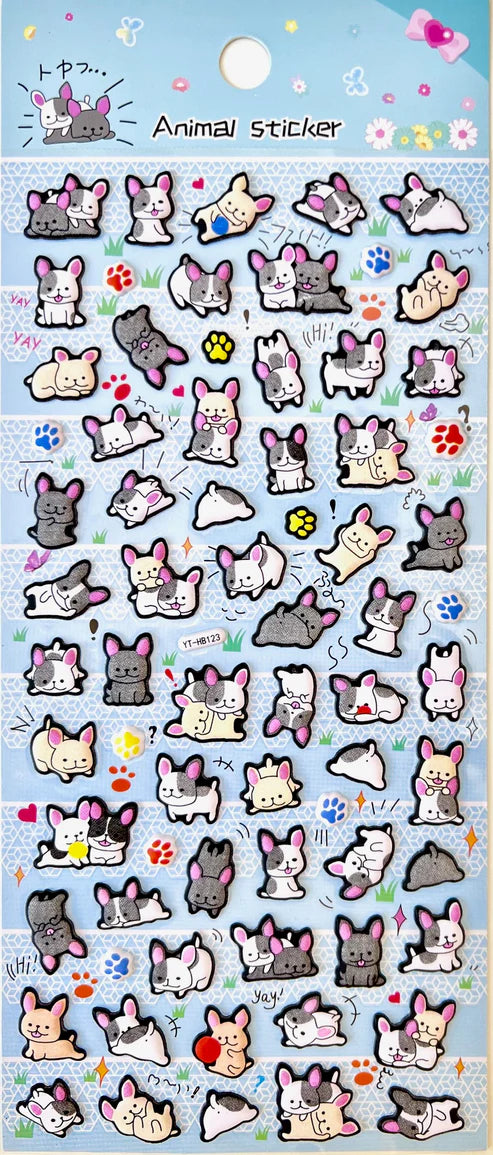 Stickers Puffy Bulldog by Homeportonline