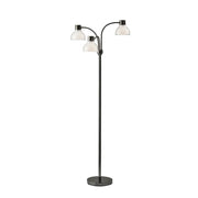 Presley 3 Arm Floor Lamp Black Nickel by Homeportonline