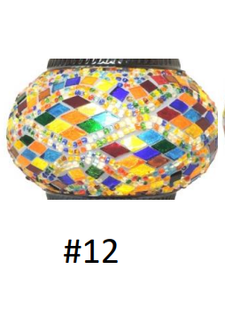 Mosaic Lamp Globe 12" #12 by Homeportonline