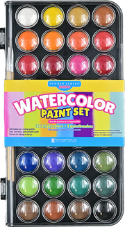 Junior Watercolor Paint Set 36 Colors by Homeportonline