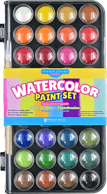 Junior Watercolor Paint Set 36 Colors by Homeportonline