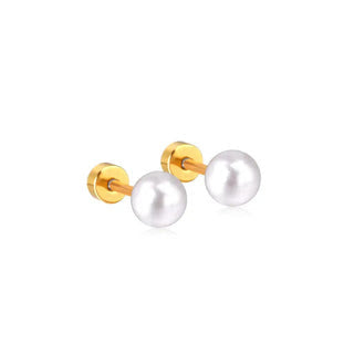 Linny Co Screw Back Stud Earrings