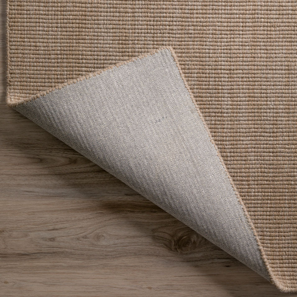 Monaco Boucle Wool Rug Mocha 5' X 7'6" by Homeportonline