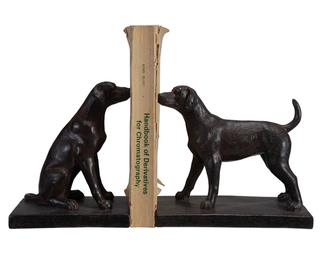 Bookends Resin Dogs 6.5"h (Sold as Pair) by Homeportonline
