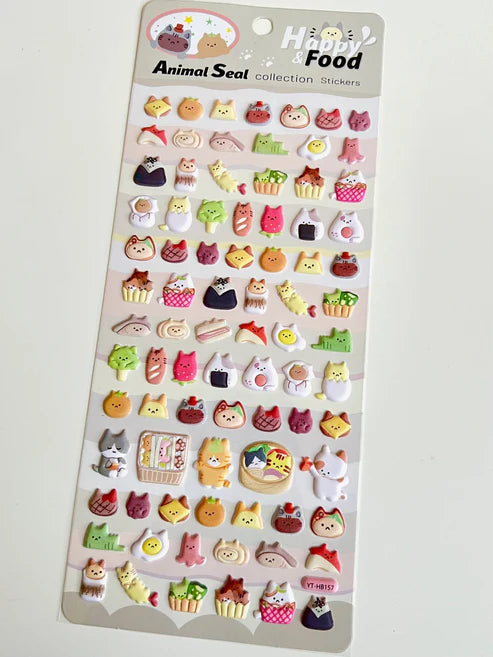 Stickers Cat Food Puffy by Homeportonline