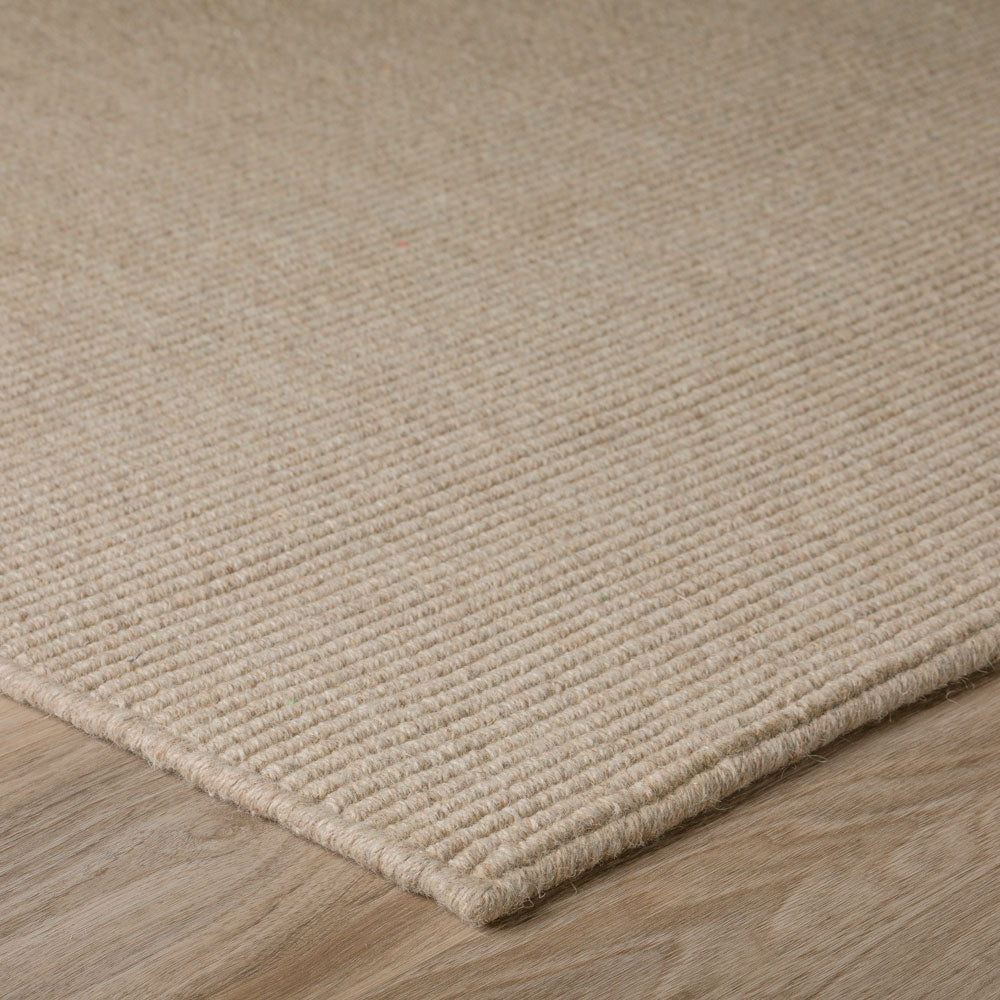 Monaco Boucle Wool Rug Taupe 3'6" X 5'6" by Homeportonline