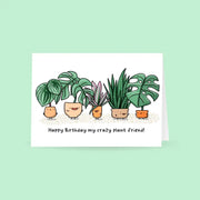 Houseplant Birthday Card