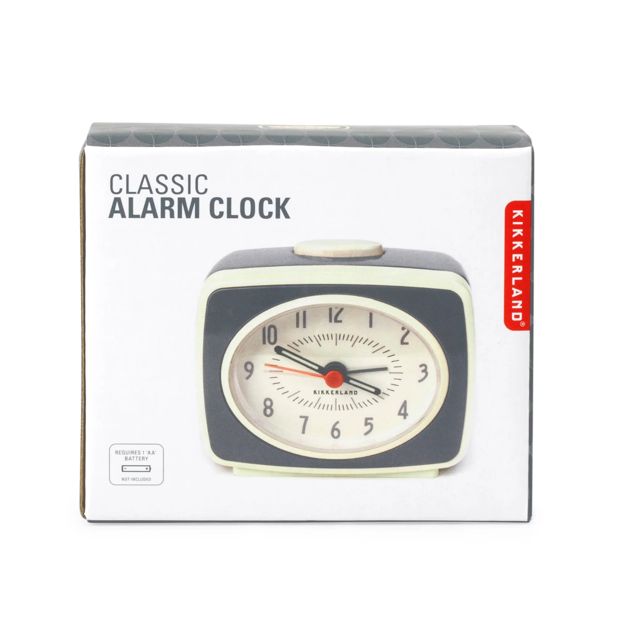 Classic Alarm Clock Grey by Homeportonline