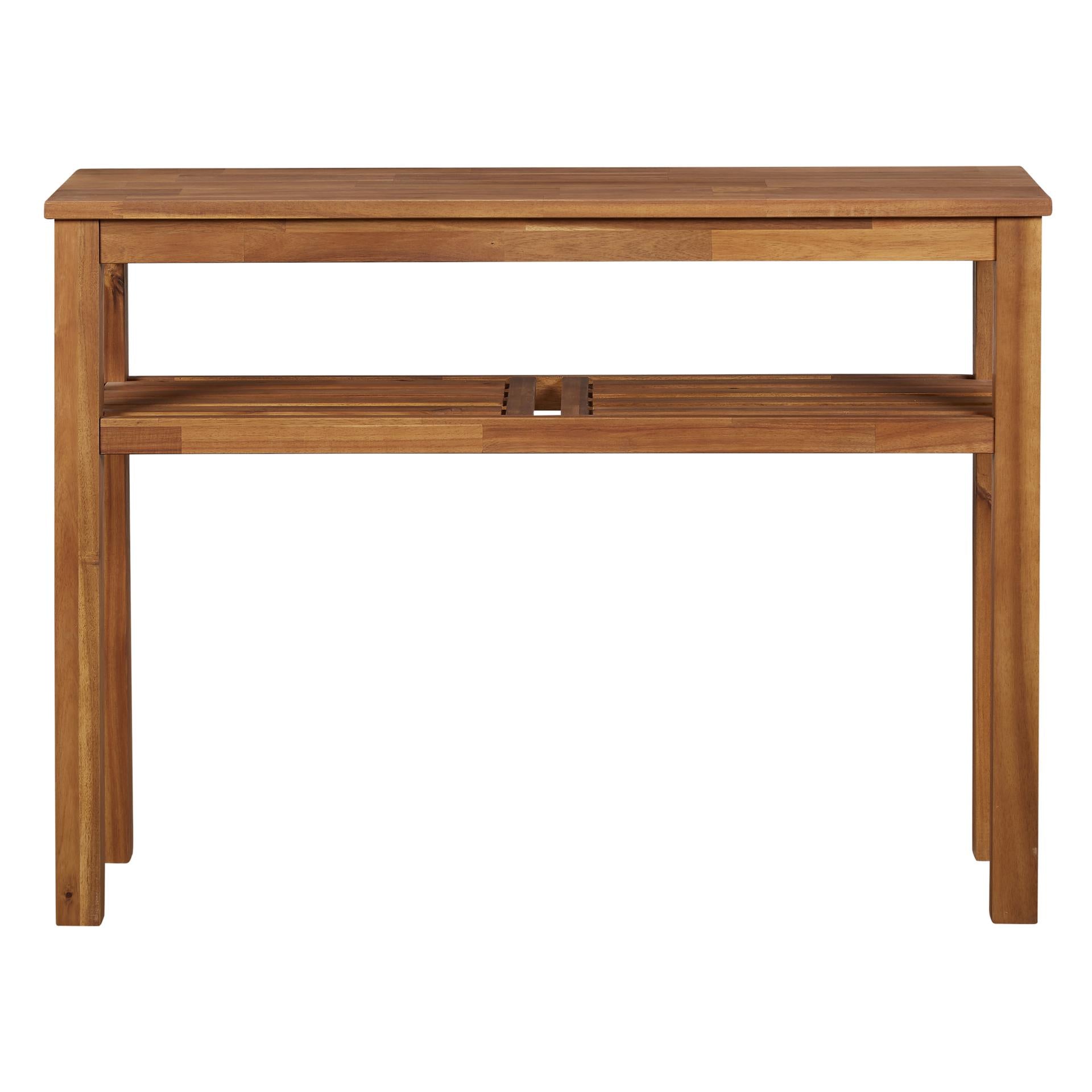 Tiburon Console With Shelf Amber by Homeportonline