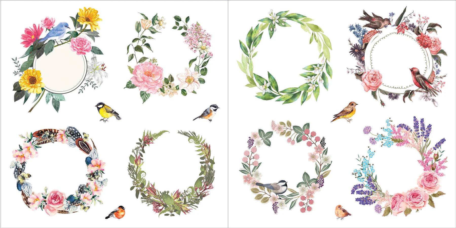 Sticker Book Bunches Of Botanicals by Homeportonline