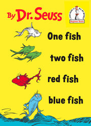 Dr. Seuss Book One Fish Two Fish Red Fish Blue Fish (7x9 Hardcover) by Homeportonline