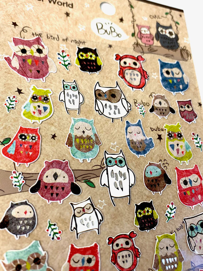 Stickers Bubo Owl by Homeportonline