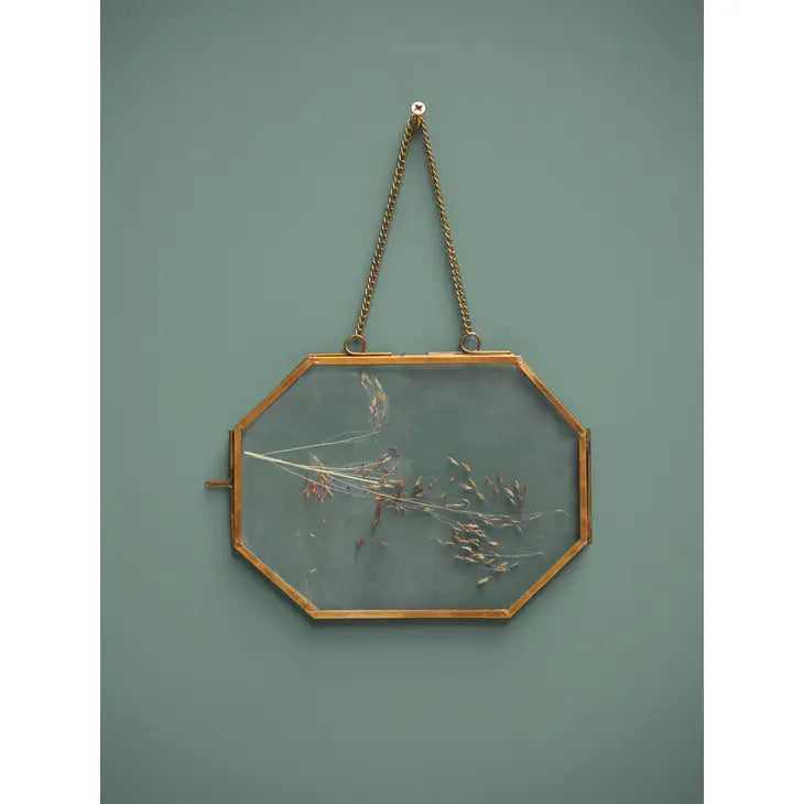 Hexagon Hanging Frame in Glass