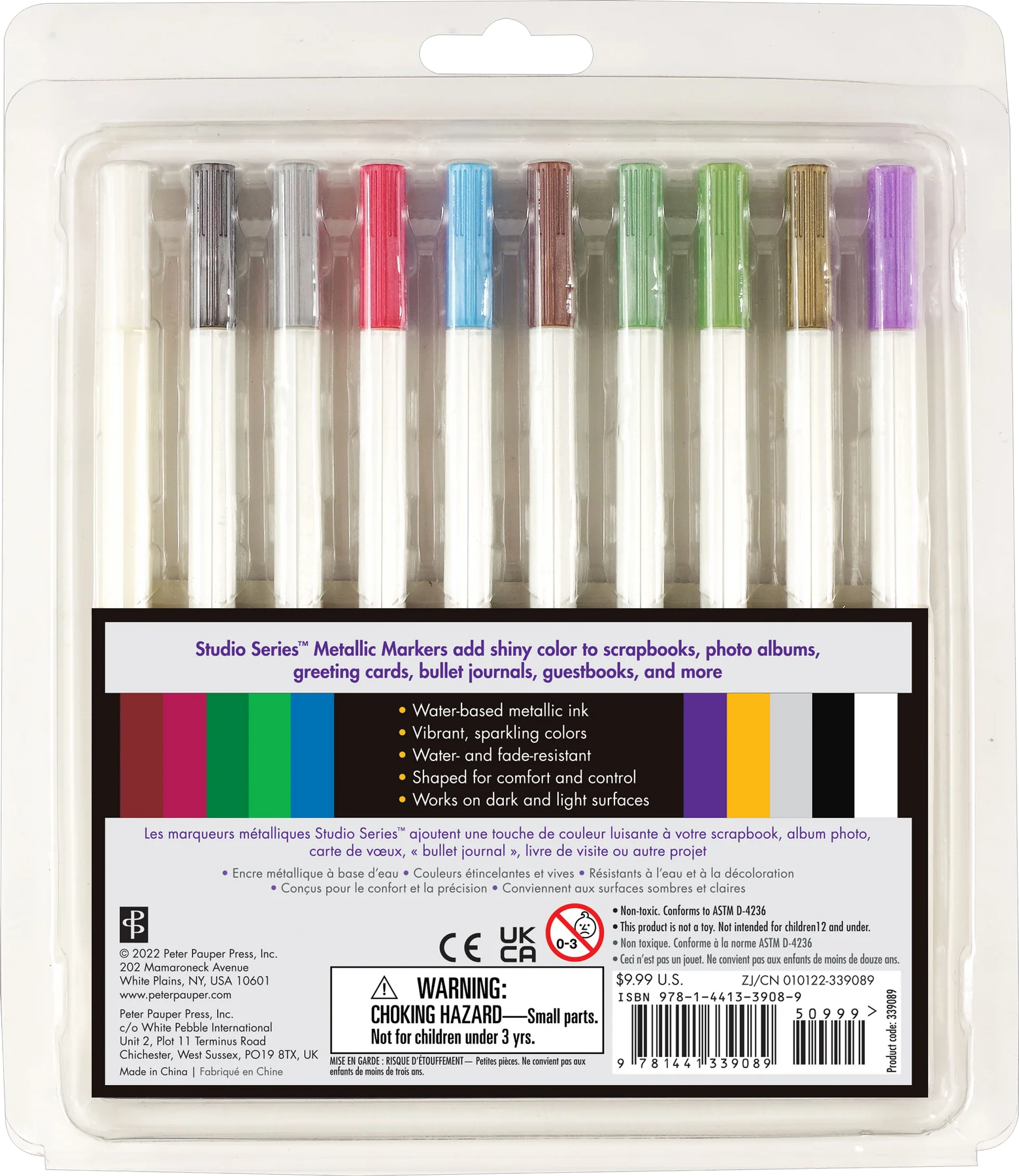 Art Center Markers Metallic 10 Colors by Homeportonline