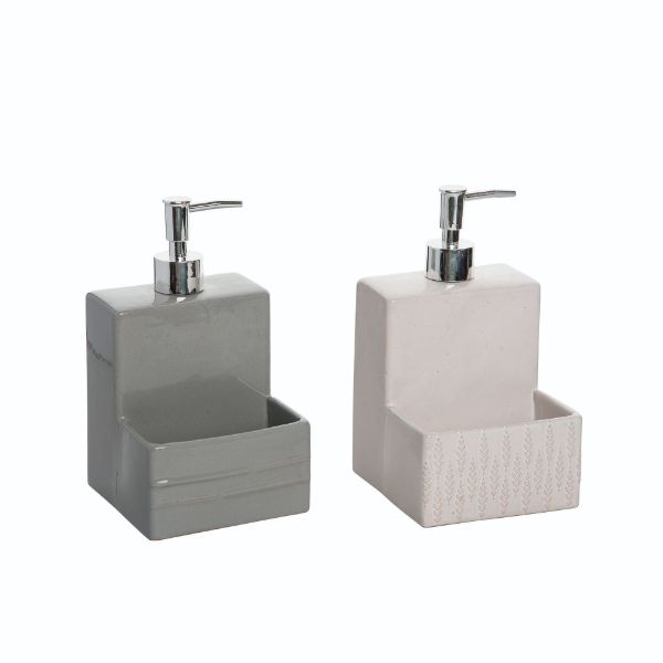 Stoneware Sponge/Soap Holder 2 Colors (sold Individually) by Homeportonline