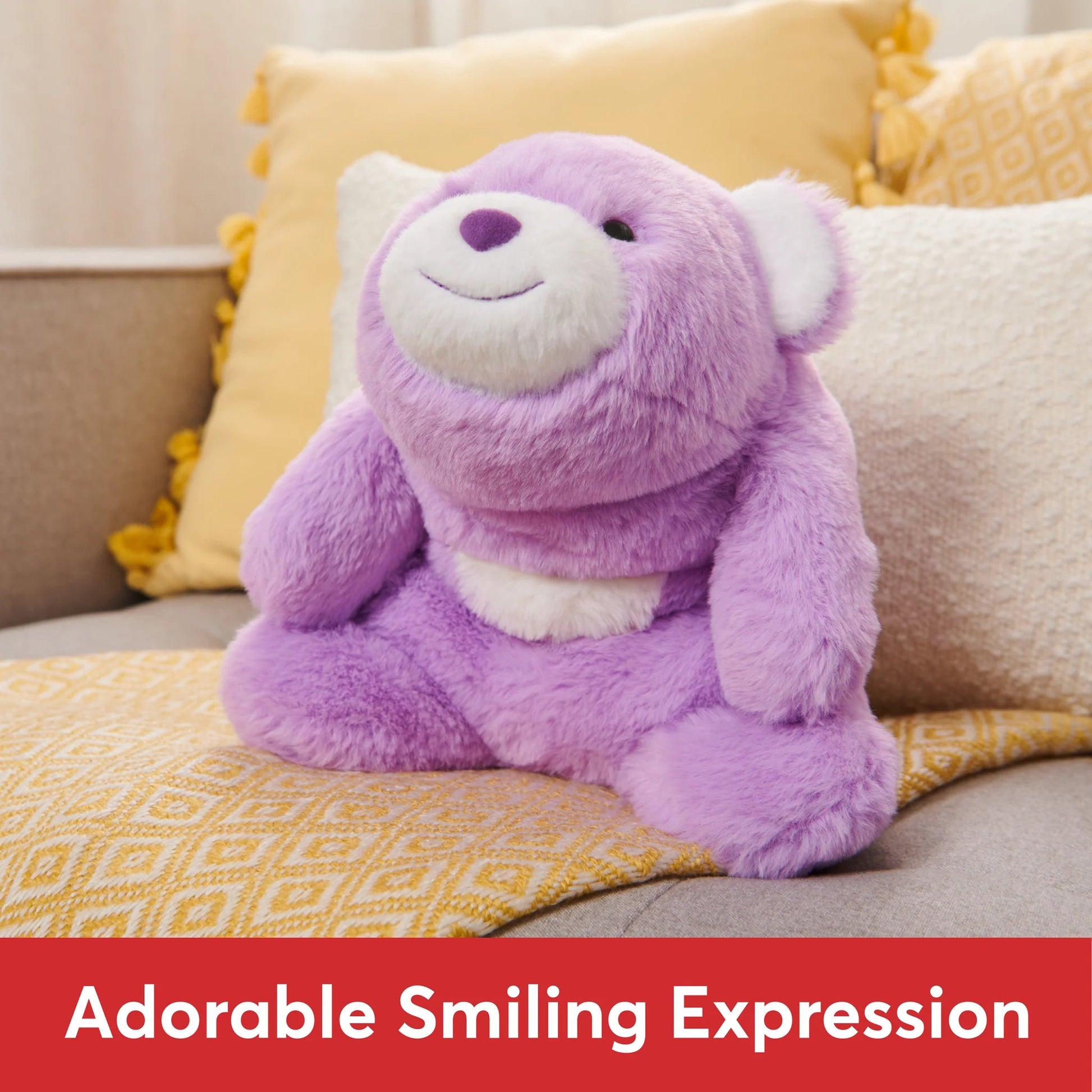 Plush Snuffles Bear Lavender 10" by Homeportonline