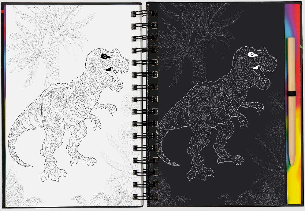 Scratch And Sketch Trace Along Activity Book Extreme by Homeportonline