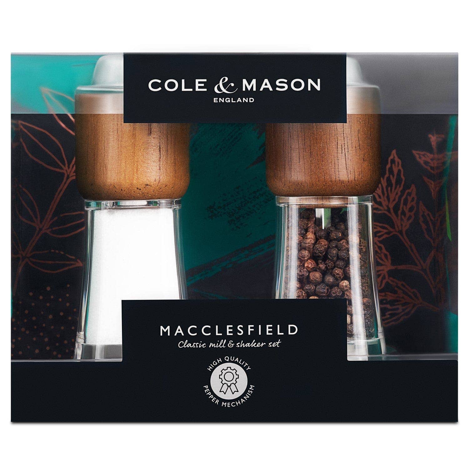 Cole & Mason Macclesfield Salt and Pepper Mill and Shaker Gift Set by Kiss the Cook