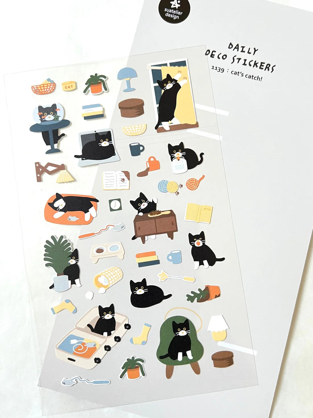 Stickers Cats Catch Day by Homeportonline