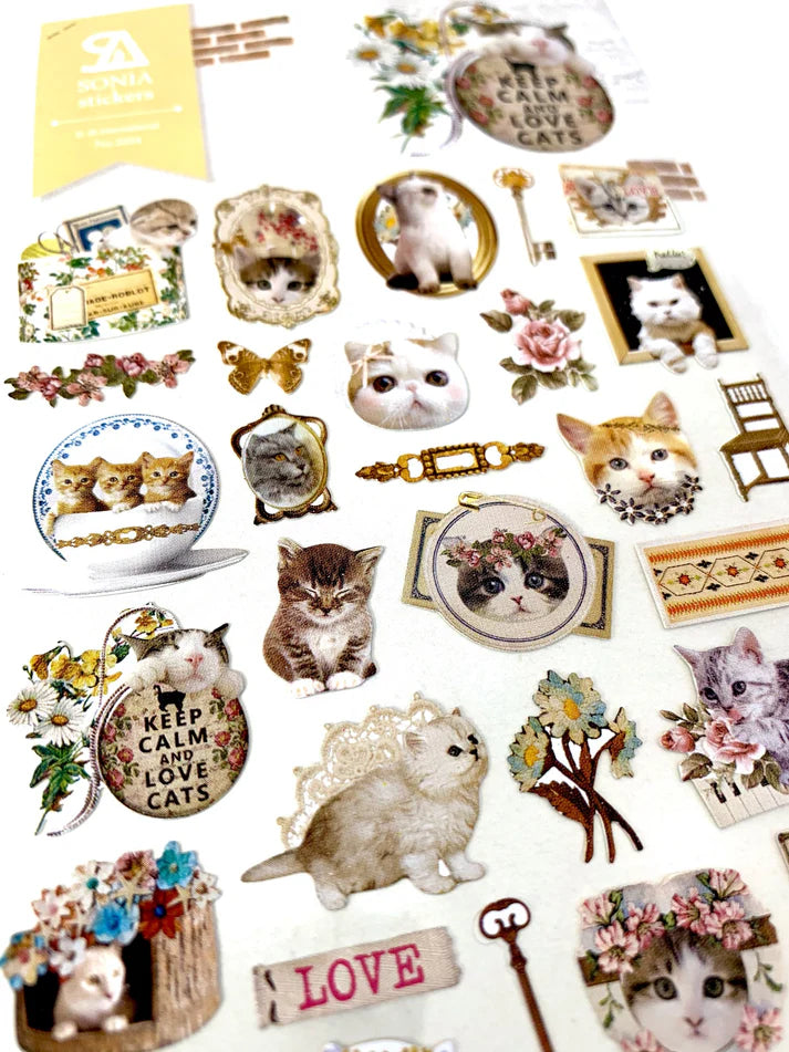 Stickers Lovely Cat Nylon by Homeportonline