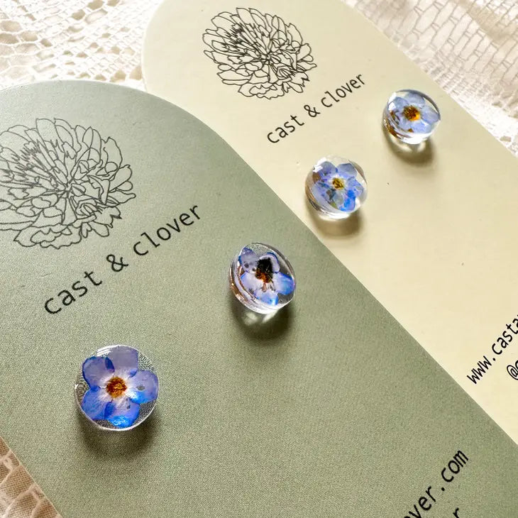 Pressed Flower Earrings