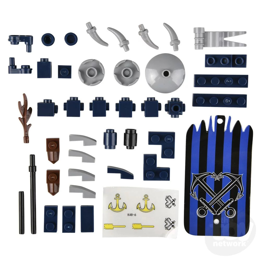 Building Block Egg Kit Pirate Ship 2.75" (Sold Individually) by Homeportonline