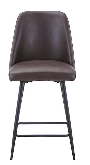 Maddox Counter Stool Dark Brown by Homeportonline