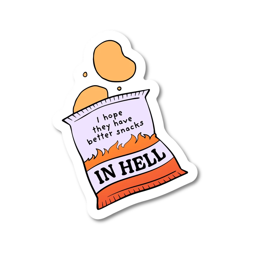Snacks in Hell Sticker