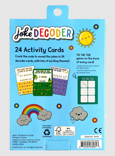 Activity Card Kit Joke Decoder by Homeportonline