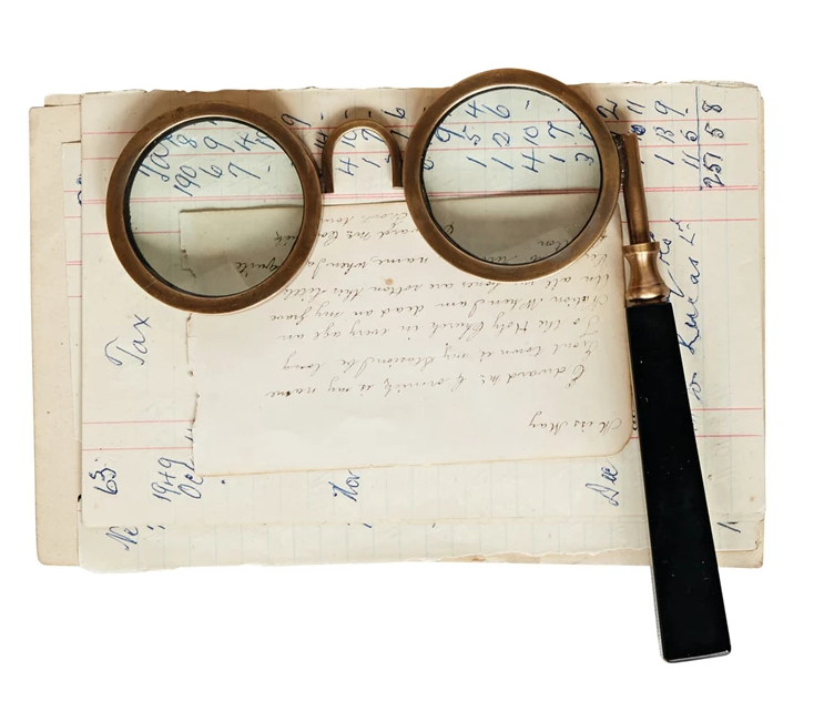 Magnifying Glass Spectacle 6.25"l x7.25"h by Homeportonline