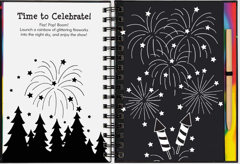 Scratch And Sketch Trace Along Activity Book Sparkle by Homeportonline
