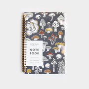 Blue Mushrooms Lined Notebook