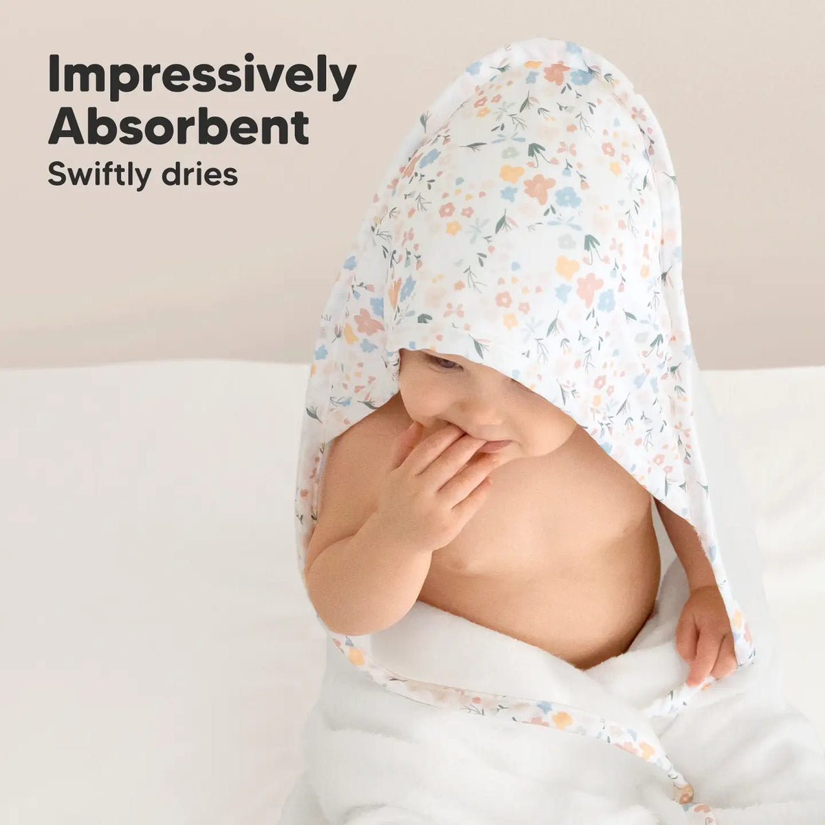 KeaBabies Luxe Baby Hooded Towel
