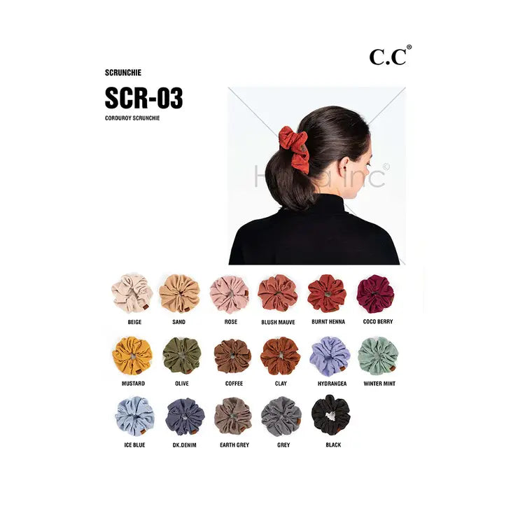 Corduroy Scrunchie