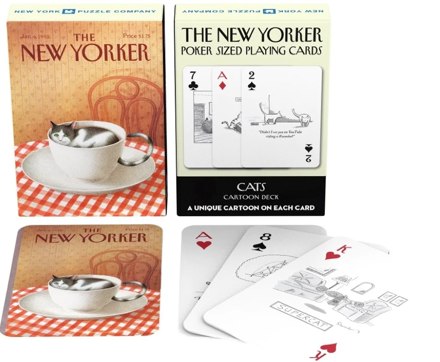 Playing Cards New Yorker Cat Cartoons by Homeportonline