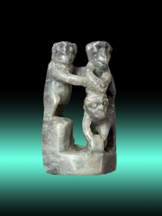 Serenity Simian Stone - Zen Decor Soapstone Monkeys by Homeportonline