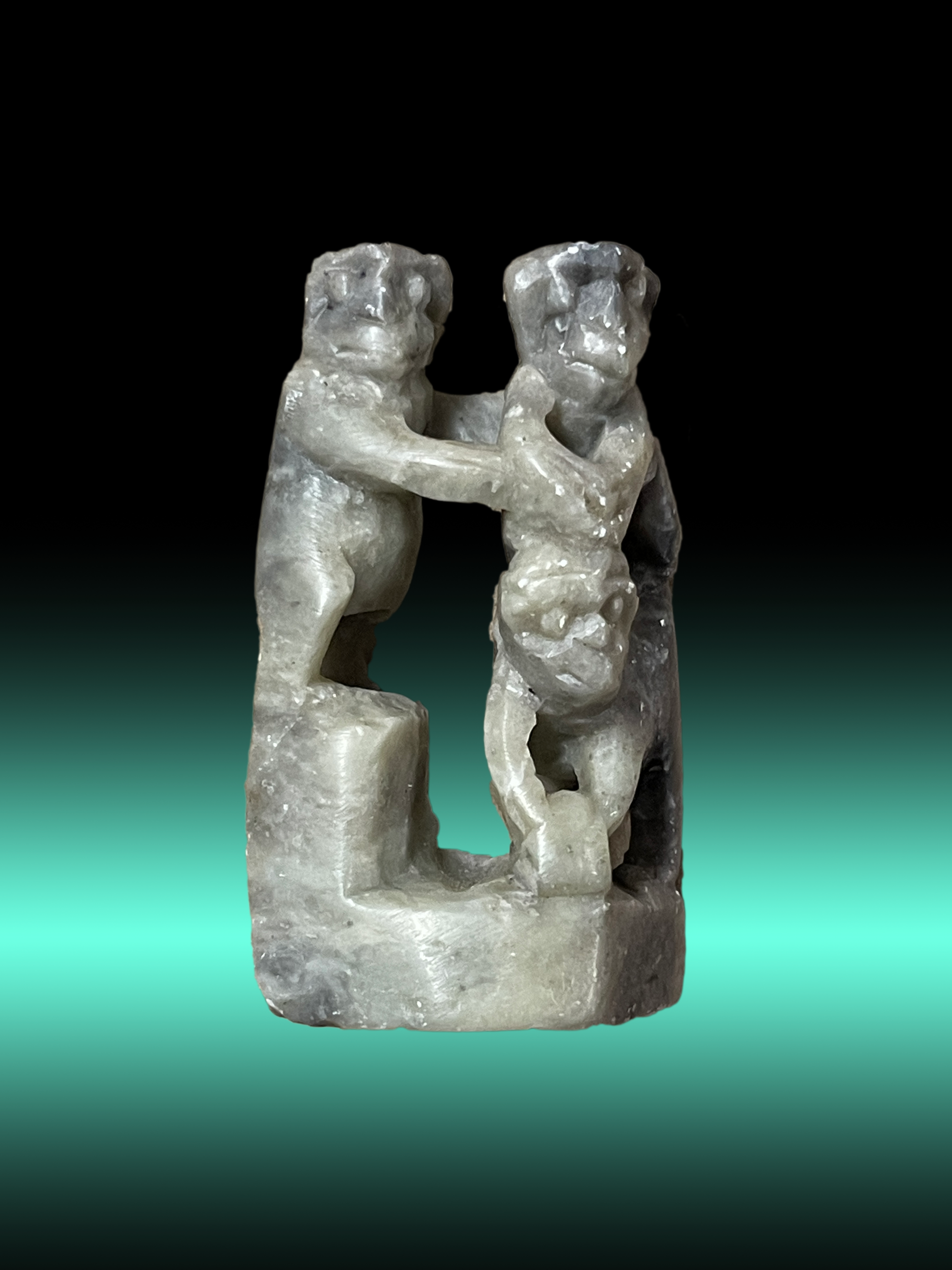 Serenity Simian Stone - Zen Decor Soapstone Monkeys by Homeportonline