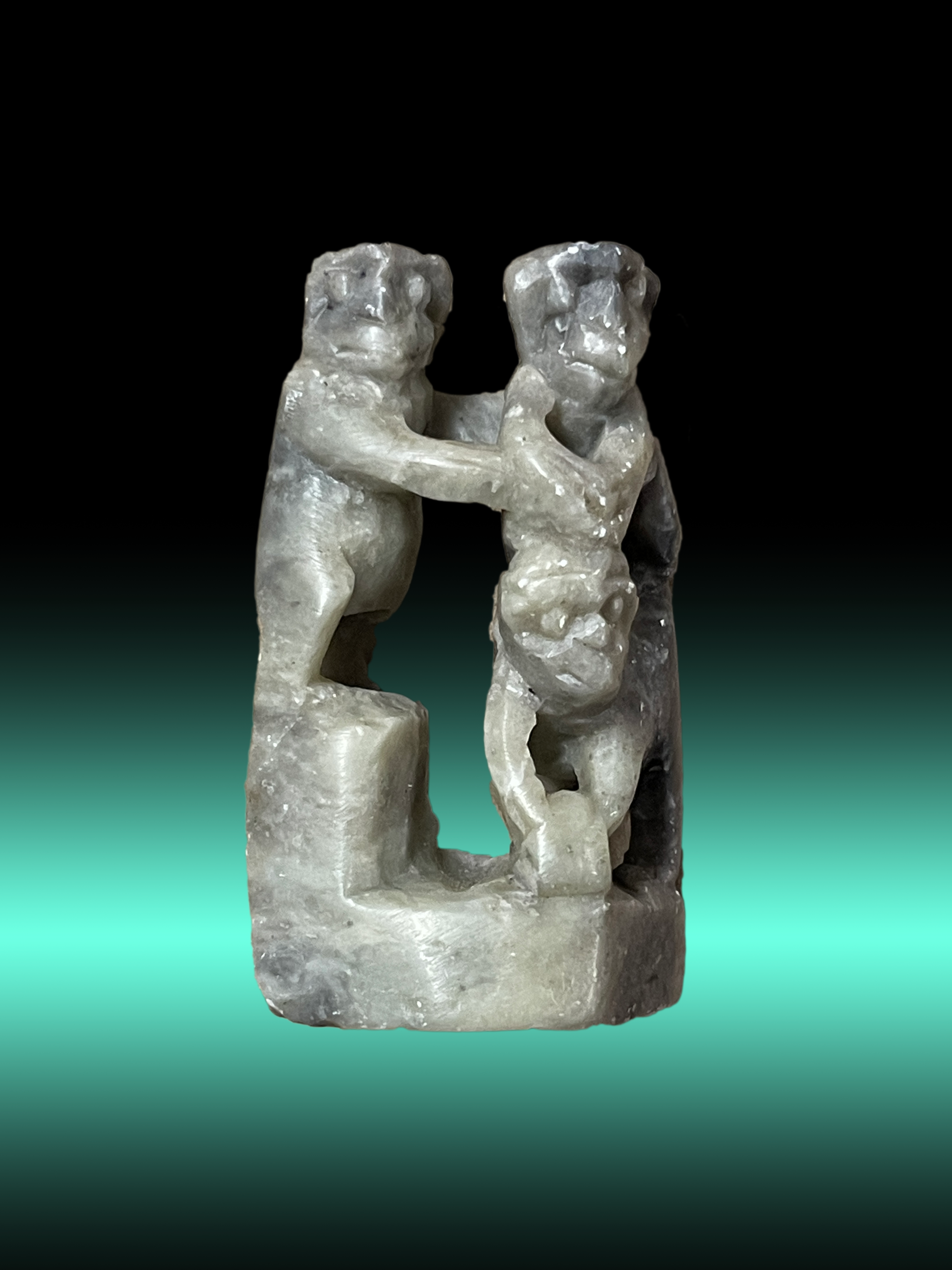 Serenity Simian Stone - Zen Decor Soapstone Monkeys by Homeportonline