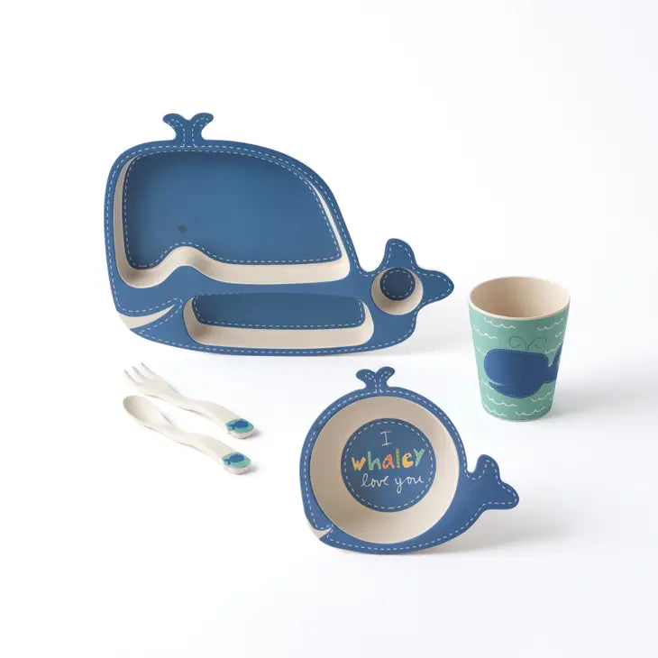 Children's Dinnerware Set - Wally Whale by Homeportonline