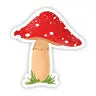 Red Mushroom Sticker by Wild Lark