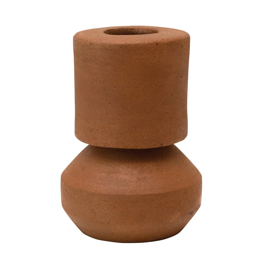 Vase Terracotta Two Tiered by Homeportonline