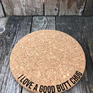 Engraved Cork Plant Mat
