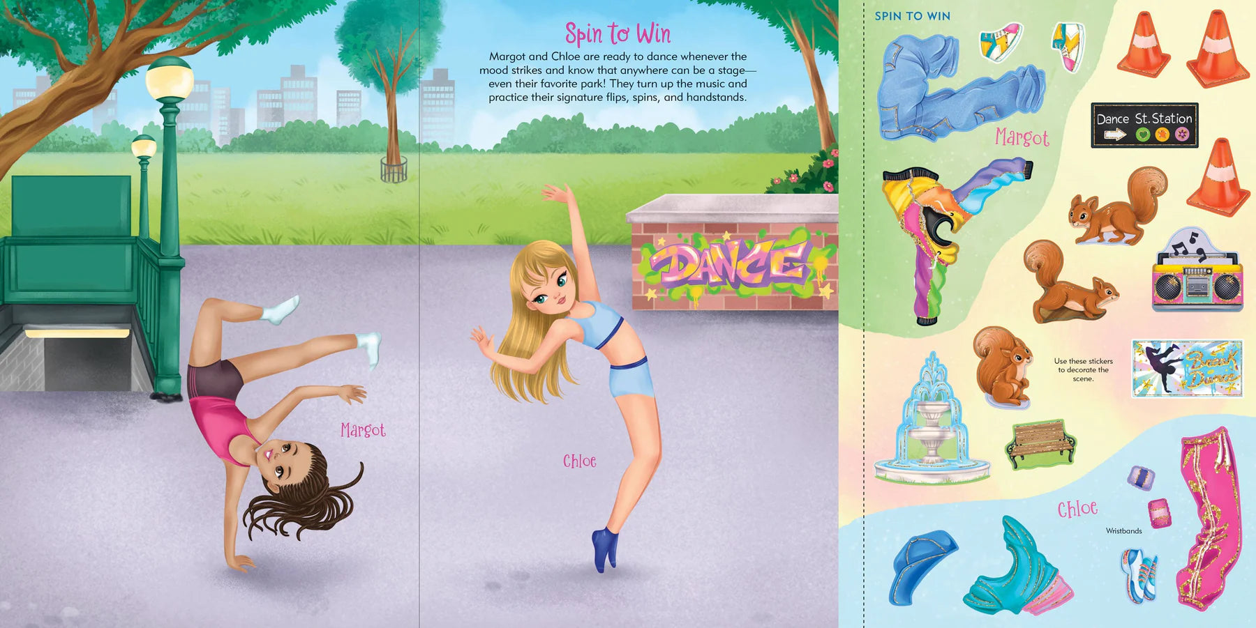 Sticker Doll Dress Up Book Dancers by Homeportonline