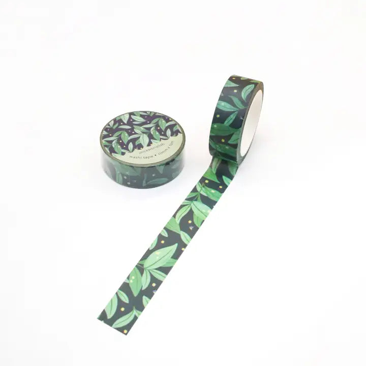 Midnight Leaves Washi Tape