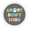 Adopt Don't Shop Multicolor Sticker by Wild Lark