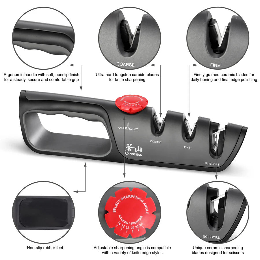 3 Stage Sharpener by Kiss the Cook